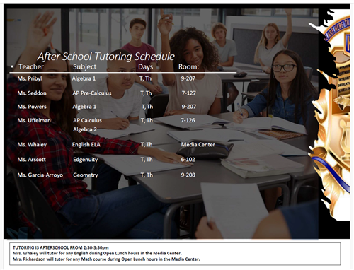 In-School Tutoring Information